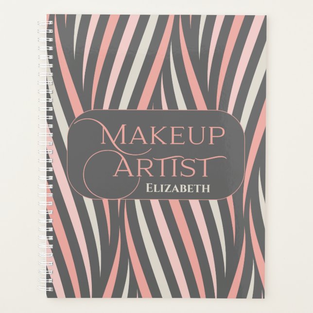 Makeup Artist Professional Girly Pink Beauty Planner (Front)