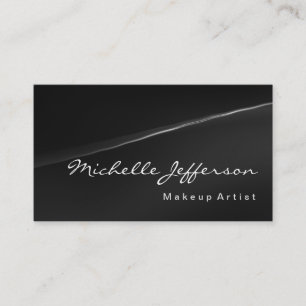 Makeup Artist Professional Grey Business Card