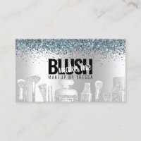 Makeup Artist Silver Glitter + Peacock Gems