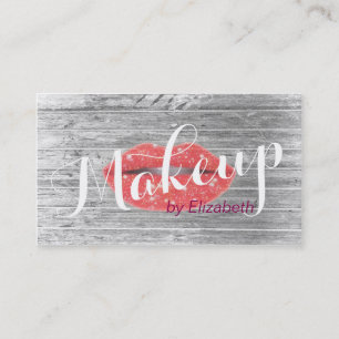 Makeup Artist Sparkle Red Lips Modern Appointment