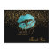 Makeup Artist  Teal Lips on Black