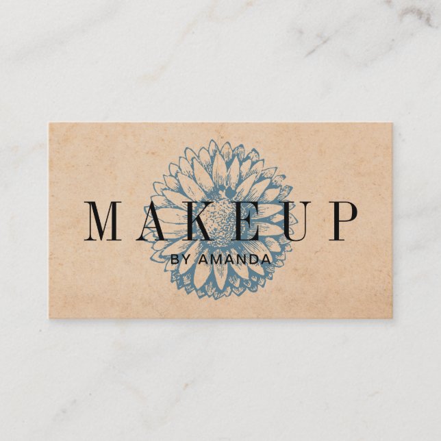 Makeup Artist Vintage Sunflower Salon Appointment (Front)