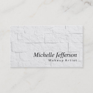 Makeup Artist Wall Brick Pattern Business Card