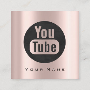 Makeup Beauty Blogger You-tuber Fashion Logo Socia Square Business Card
