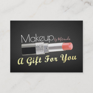 Makeup Beauty Salon Gift Certificate Chic Lipstick