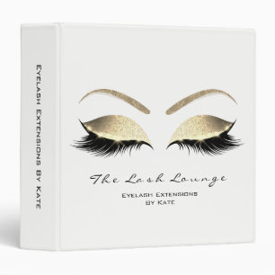 Makeup Beauty Salon Name White Gold Black Eyebrows Binder