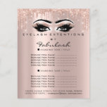 Makeup Beauty Salon Rose Glitter Flyer Spark Eyes<br><div class="desc">florenceK luxury beauty salon colletion</div>