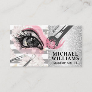 Makeup Brushes Eye Business Card