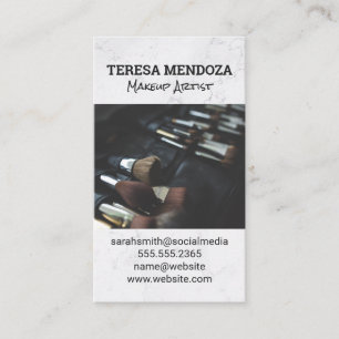 Makeup Brushes Set Business Card