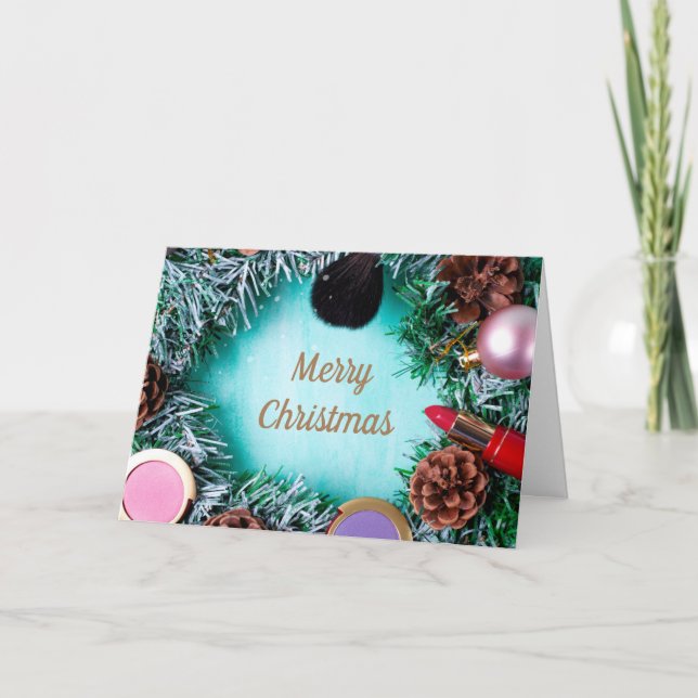 Makeup Christmas/Holiday  Holiday Card (Front)