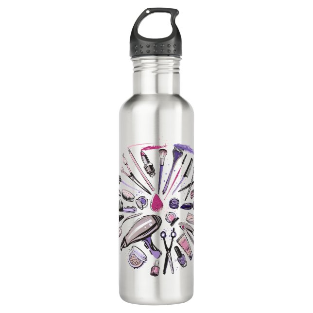 Makeup Circle Design 710 Ml Water Bottle (Front)