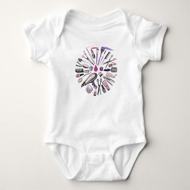 Makeup Circle Design T-Shirt (Front)