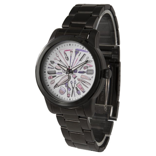 Makeup Circle Design Watch (Angled)