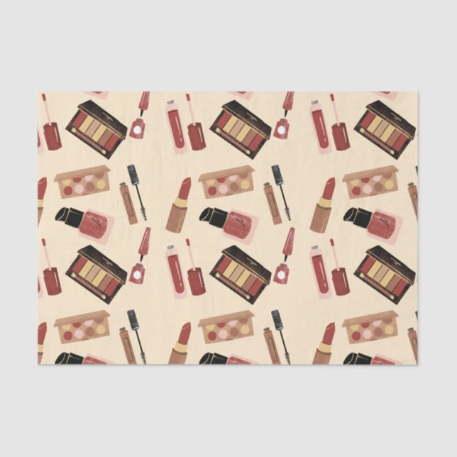 Makeup Cosmetics Beauty Pattern Cosmetology Tissue Paper (Front)