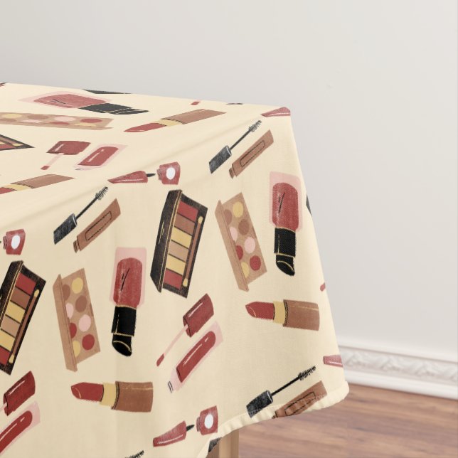Makeup Cosmetics Pattern Cosmetology Tablecloth (In Situ)
