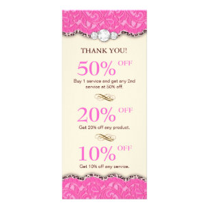 Makeup Coupons Jewelry Leopard Pink Cream Rack Card
