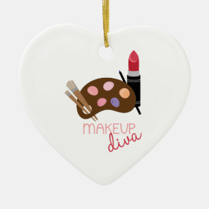 Makeup Diva Ceramic Ornament