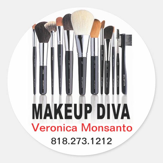 Makeup Diva for Makeup Artists Sticker (Front)