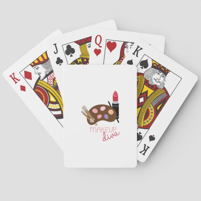 Makeup Diva Playing Cards (Back)