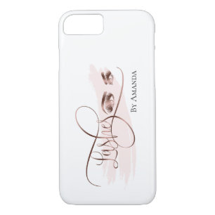 Makeup Eyebrow Eyes Lashes Rose Gold Case-Mate iPhone Case