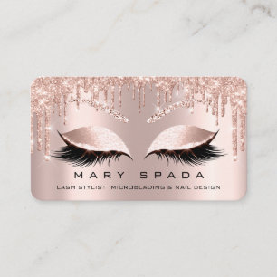 Makeup Eyebrows Lashes Browns Rose Spark Instagra Business Card