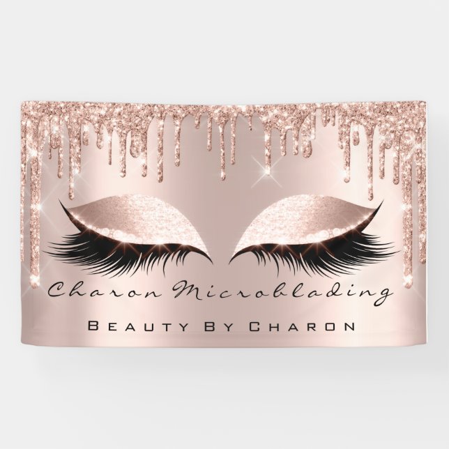 Makeup Eyebrows Lashes Browns  Rose Spark Rose Banner (Horizontal)