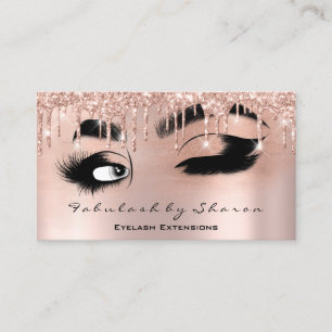 Makeup Eyelash QRCODE Micorblade Brow Rose Drips Business Card