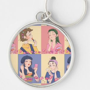 MAKEUP GIRLS KEYCHAIN