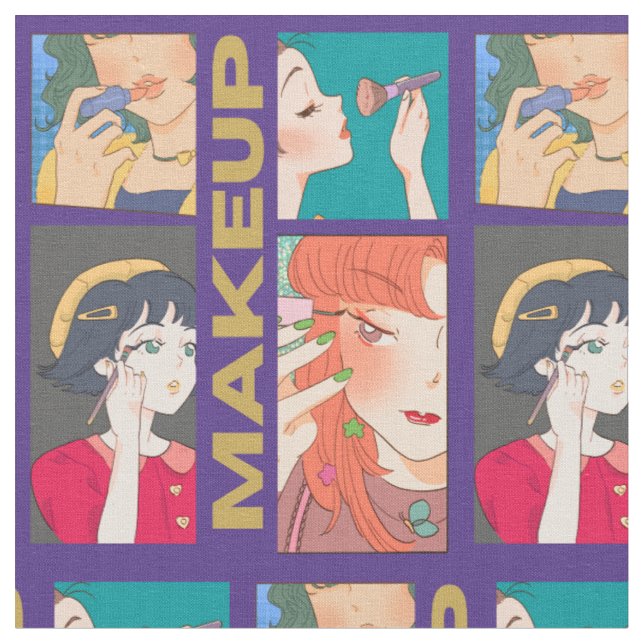 MAKEUP GIRLS PURPLE FABRIC (Close Up)
