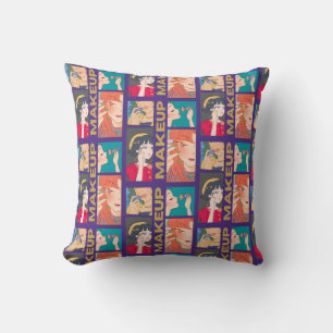 MAKEUP GIRLS THROW PILLOW