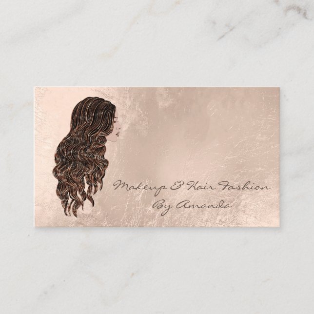 Makeup Hairdresser Stylis Mermaid Appointment Card (Front)