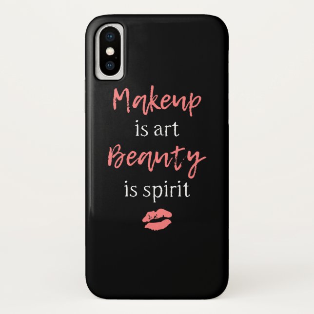 Makeup is art Beauty is spirit Case-Mate iPhone Case (Back)