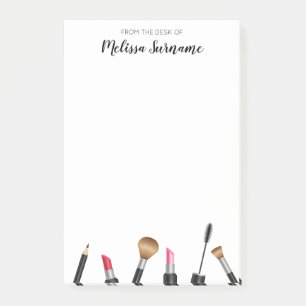 Makeup Items Design & Personalized Name Post-it Notes