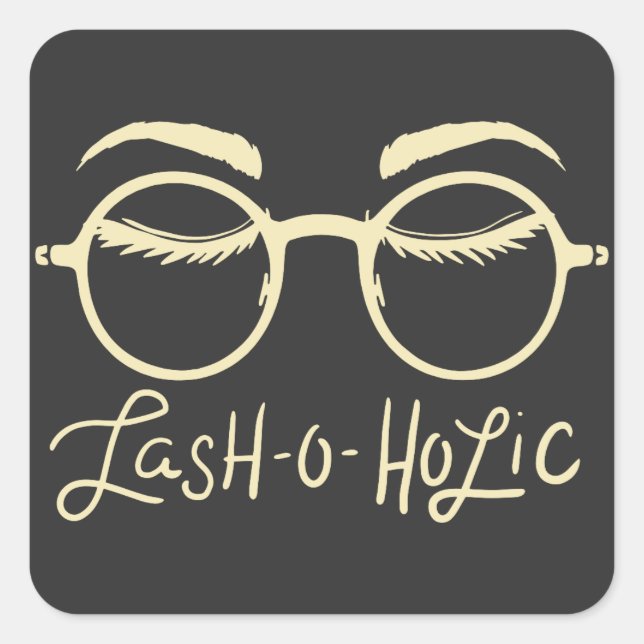 MAKEUP: Lash-O-Holic Square Sticker (Front)