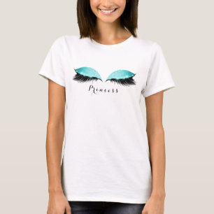Makeup Lashes Black Tiffany Beauty Name Princess T-Shirt
