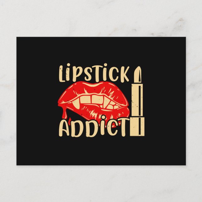 Makeup - Lipstick Addict Postcard (Front)