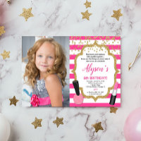 Makeup manicures spa birthday girl photo