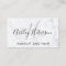 Makeup monogram marble minimalist elegant script