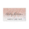 Makeup monogrammed marble rose gold glitter script