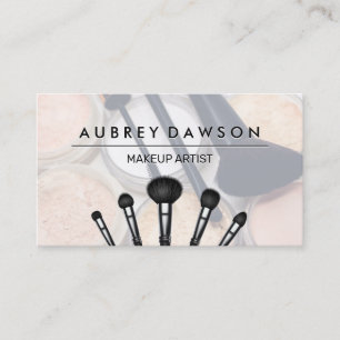 Makeup Palette Makeup Brushes Beauty Business Card