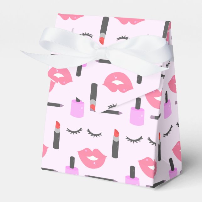 Makeup Pattern Favor Box (Front Side)