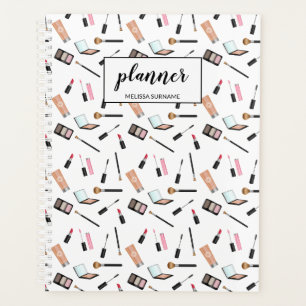 Makeup Pattern With Personalized Name Planner