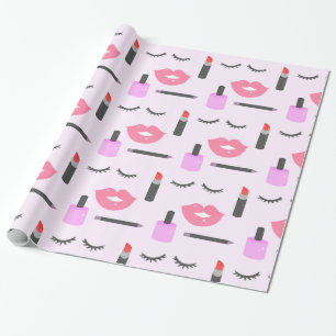 Makeup Pattern Wrapping Paper