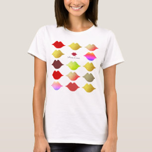 makeup salon colorful lips . color mouths T-Shirt
