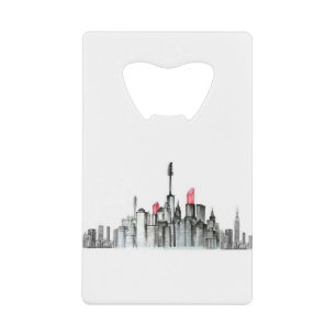 Makeup Sky Line Credit Card Bottle Opener