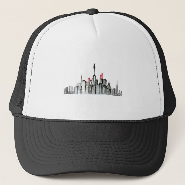 Makeup Sky Line Trucker Hat (Front)
