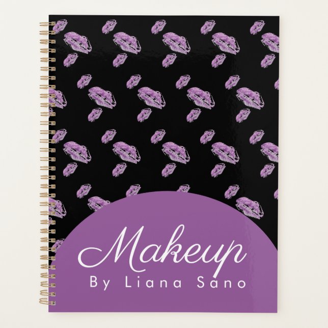 Makeup Stamped Lips Artist Appointment Planner (Front)