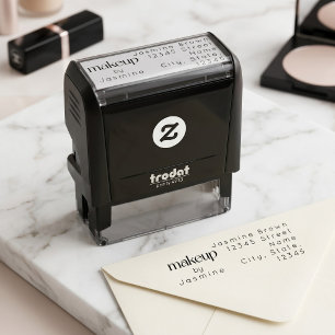 Makeup Studio Custom Return Address Elegant Self-inking Stamp
