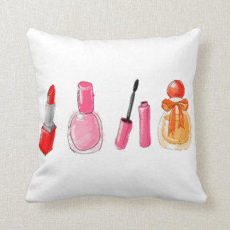 Makeup Throw Pillow