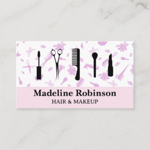 Makeup Tools   Salon Pattern Business Card